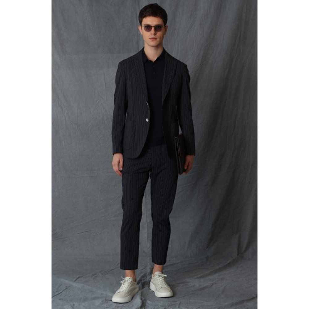 Lufian Brad Smart Erkek Chino Pantolon Tailored Fit Lacivert Erkek Pantolon Fiyatı