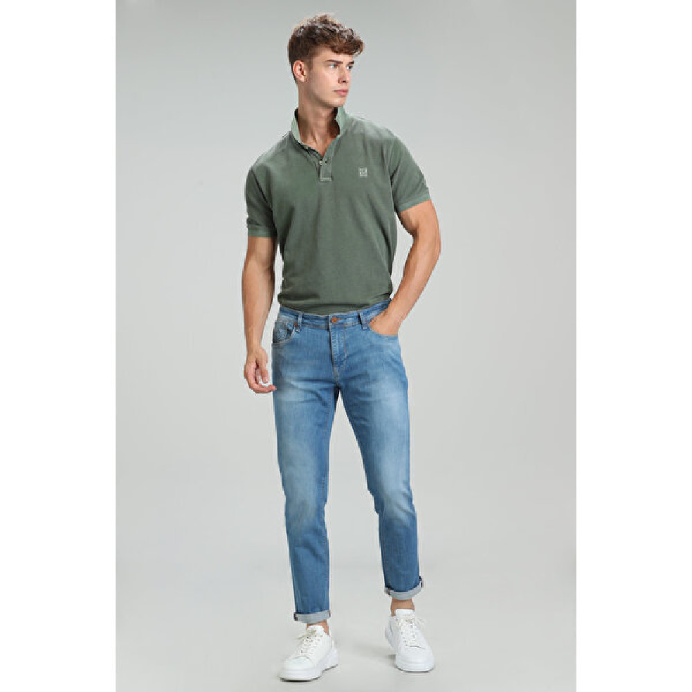 Lufian Gary Smart Jean Erkek Pantolon Slim Fit Mavi Erkek Jeans / Kot Pantolon Fiyatı