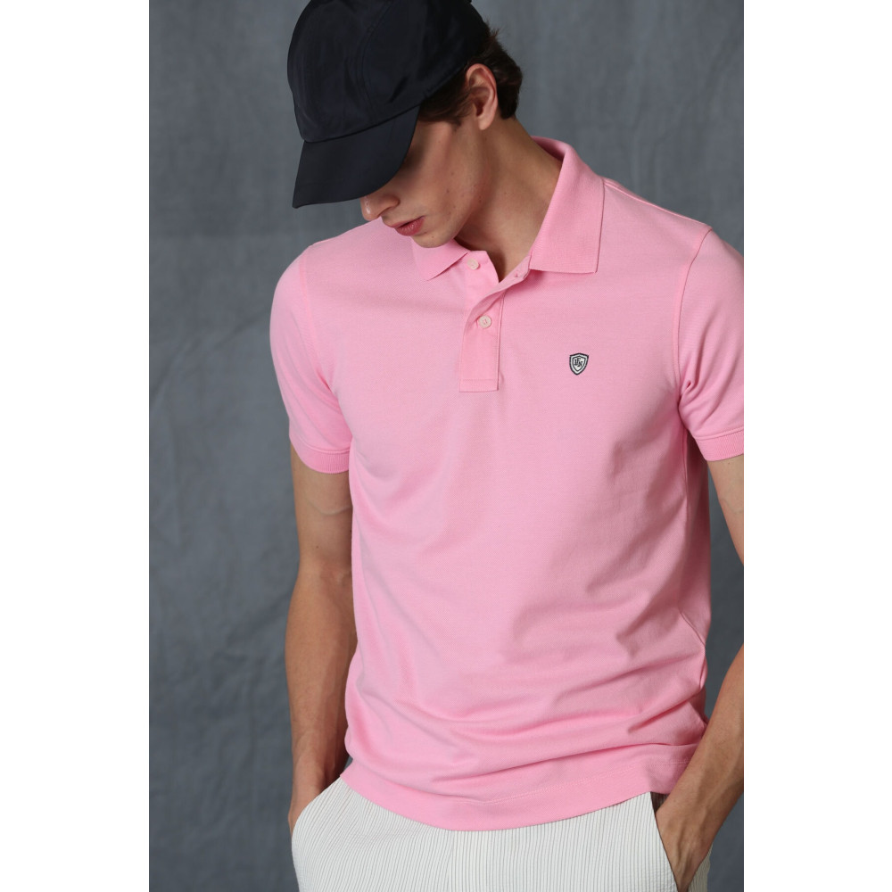 Lufian Laon Spor Polo Yaka Erkek Tişört Pembe XS Beden Erkek T-shirt Fiyatı