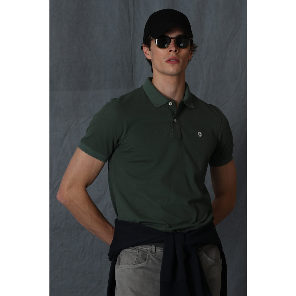 Lufian Laon Spor Polo Yaka Erkek Tişört Yeşil M Beden Erkek T-shirt Fiyatı