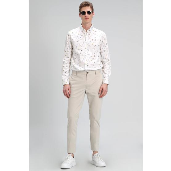 Lufian Mate Spor Chino Slim Fit Taş Erkek Pantolon
