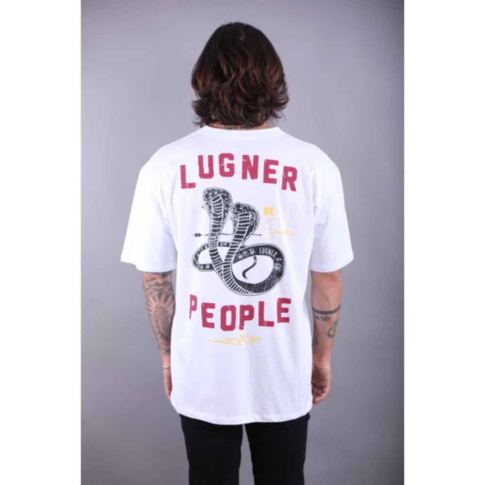 Lugner Beyaz Lugner People Oversize T-Shirt Erkek T-shirt Fiyatı