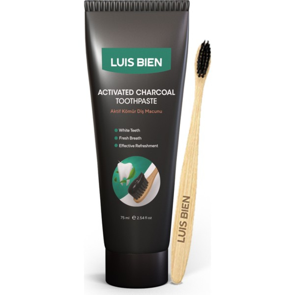 Luis Bien Aktif Karbon Diş Temizleme Macunu 75 ml - Bambu Diş Fırçası Set Diş Beyazlatıcılar Fiyatı