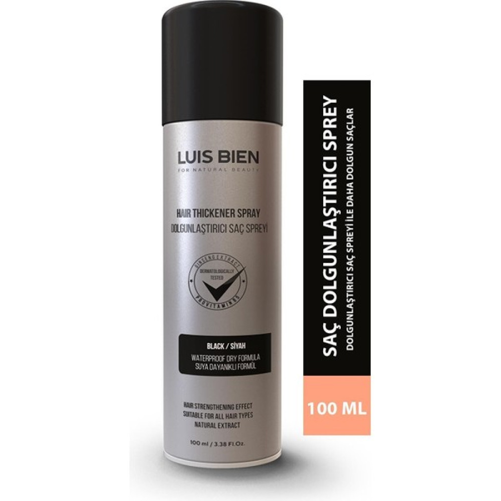 Luis Bien Hair Fiber Dolgunlaştırıcı Saç Spreyi 100 Ml - Siyah Saç Bakım Maskeleri & Serumlar & Spreyler Fiyatı