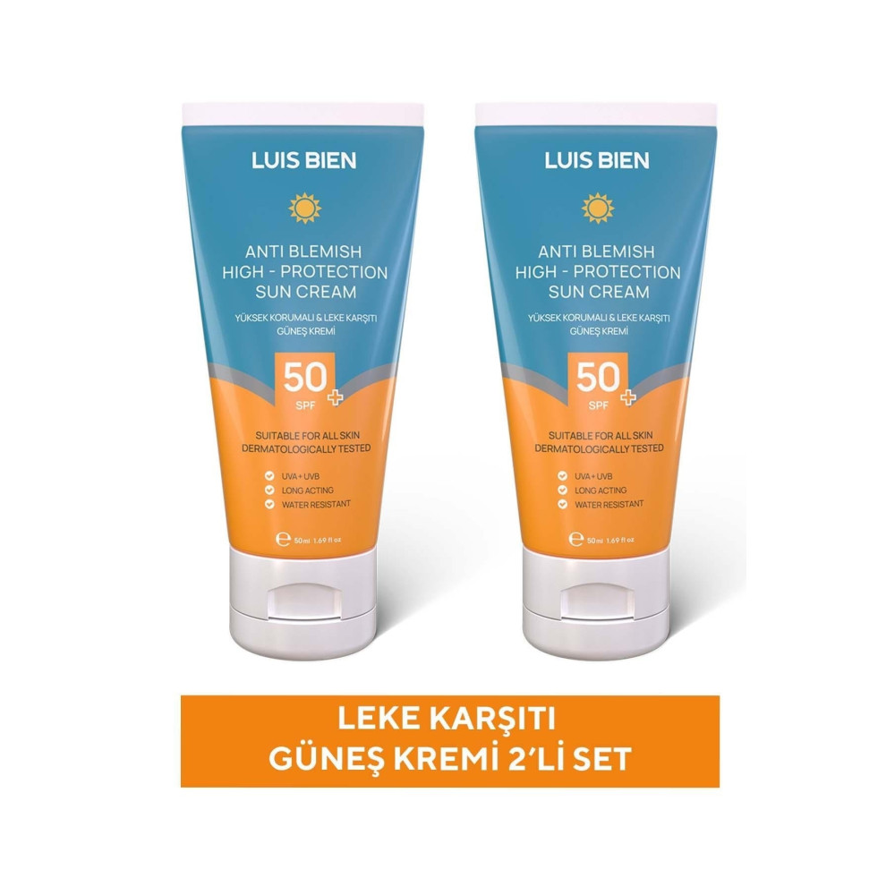 Luis Bien Leke Karşıtı Spf 50+ Yüksek Korumalı Nemlendirici Güneş Kremi 2 Adet 50 ml Güneş Kremleri ve Losyonları Fiyatı