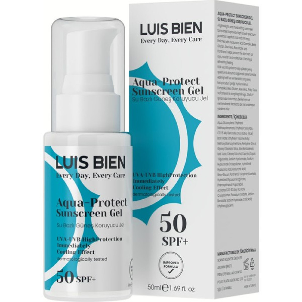 Luis Bien Spf 50+ Su Bazlı Güneş Koruyucu Jel Nemlendiriciler Fiyatı