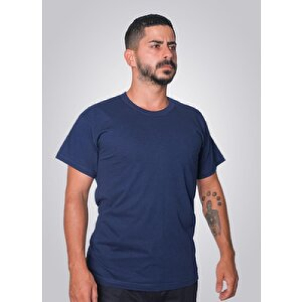 Lukitus Pamuklu Sıfır Yaka Kısa Kol Erkek T-shirt Lacivert Lukitus İş Güvenliği Ürünleri Fiyatı