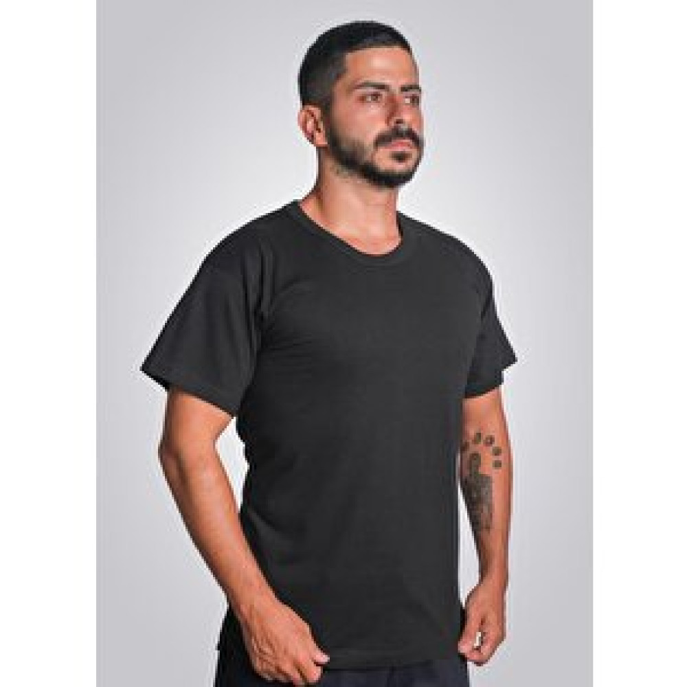 Lukitus Pamuklu Sıfır Yaka Kısa Kol Erkek T-shirt Siyah Lukitus XL İş Güvenliği Ürünleri Fiyatı