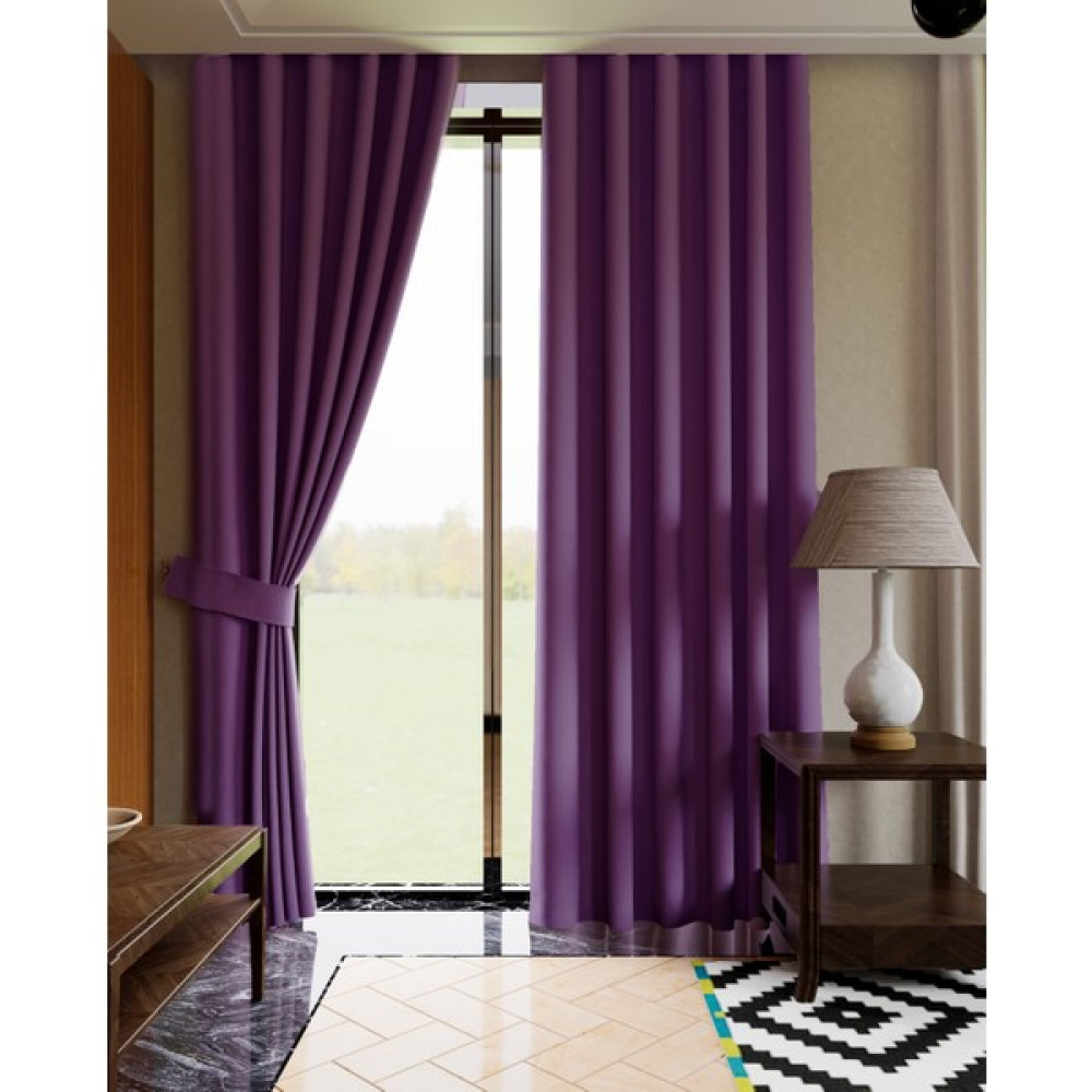Lüks House Mor 150 x 255 cm Düz Dikim Karartma & Blackout Fon Perde Fon Perde Fiyatı