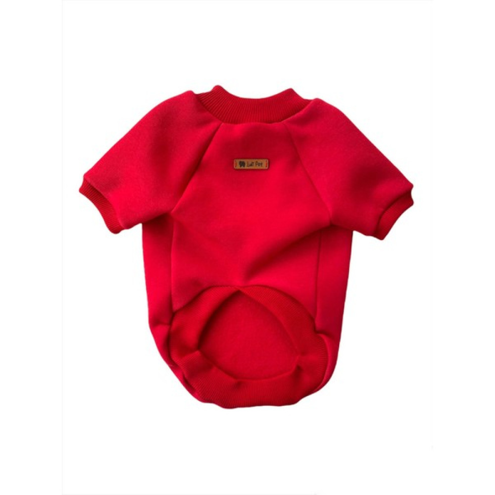 Luli Pet Basic Kırmızı Polarlı Kedi Köpek Sweatshirt - L Evcil Hayvan Ürünleri Fiyatı