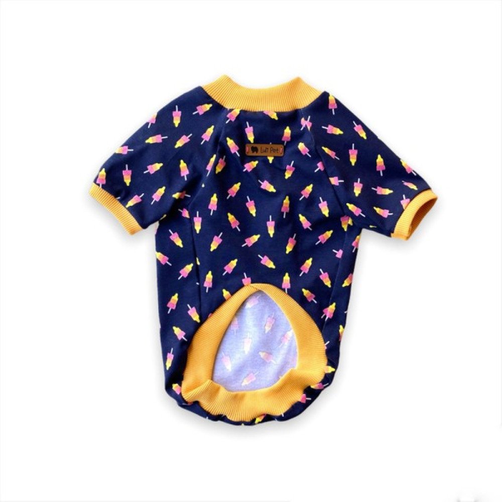 Luli Pet Dondurma Desenli Kedi Köpek T-Shirt - M Evcil Hayvan Ürünleri Fiyatı