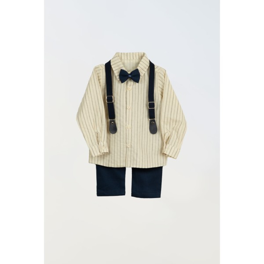 Lulu Kids Erkek Çocuk Takım Elbise Papyonlu ve Slopetli "ezgi" Modeli Bebek Giysi Takım Fiyatı