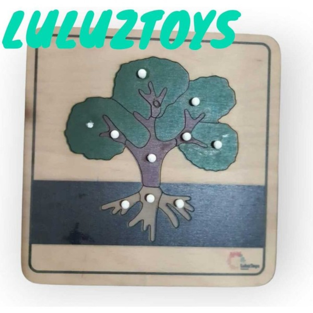 Luluztoys Montessori Ağaç Puzzle Bebek Oyuncakları Fiyatı