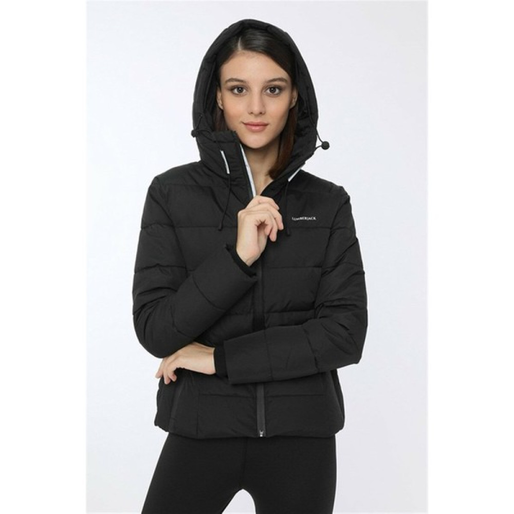 Lumberjack Apreski Coat Kadın Kısa Mont Kaban Siyah V5 Kadın Eşofman Fiyatı