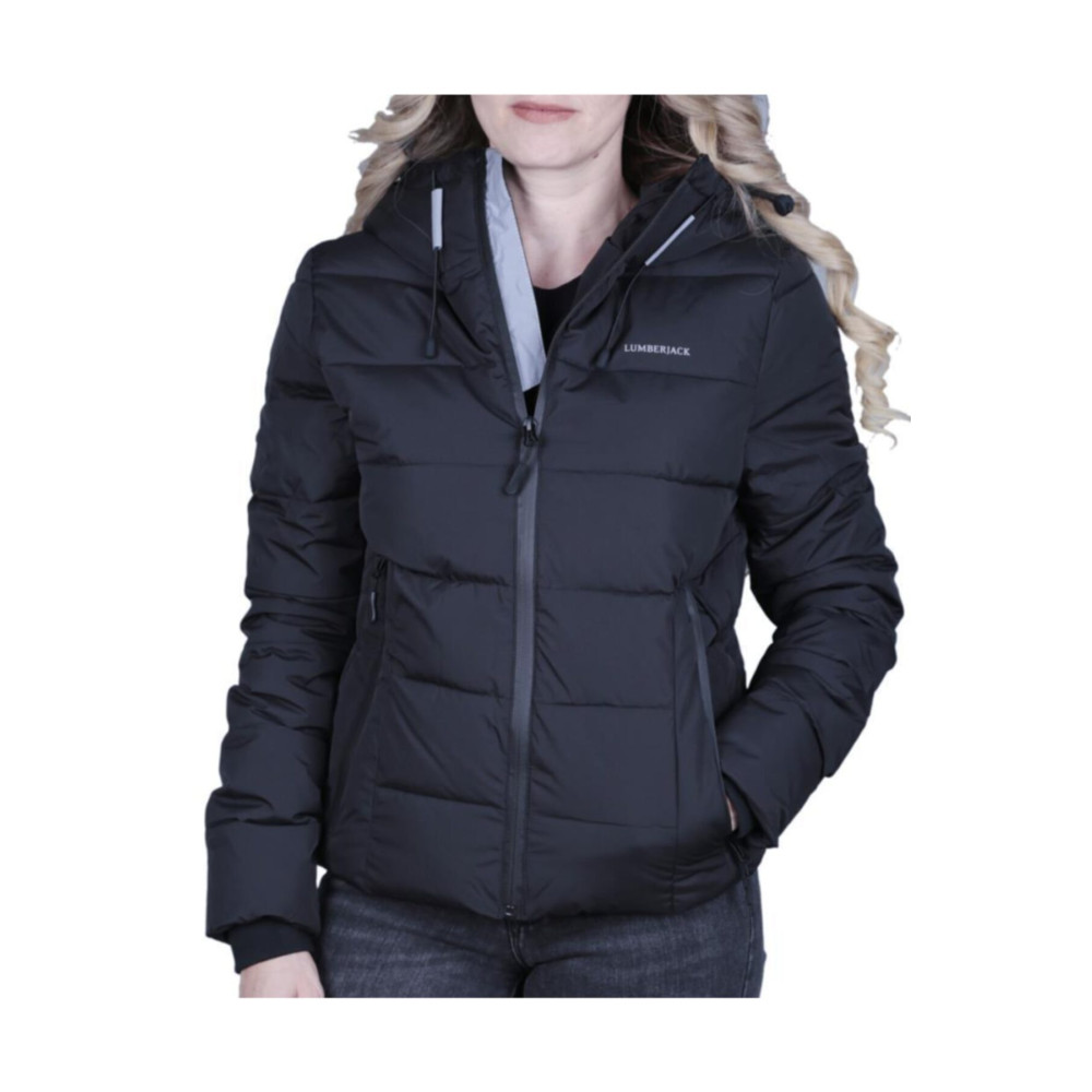 lumberjack APRESKI COAT Siyah Kadın Kısa Kaban 100559602 S Beden Bayan Mont Fiyatı
