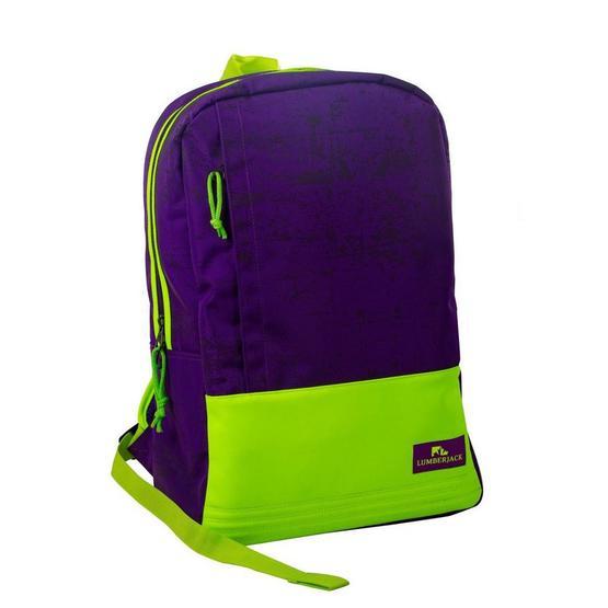 Lumberjack LMÇAN-6418 Kız Çocuk Okul Sırt Çantası Mor Yeşil