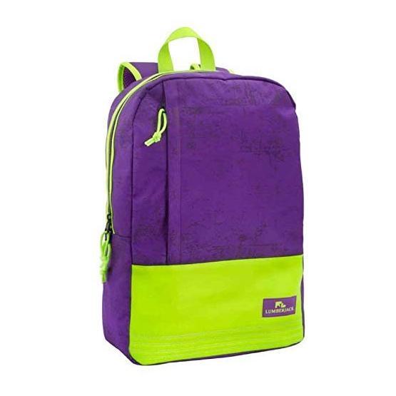 Lumberjack LMÇAN-6418 Kız Çocuk Okul Sırt Çantası Mor Yeşil