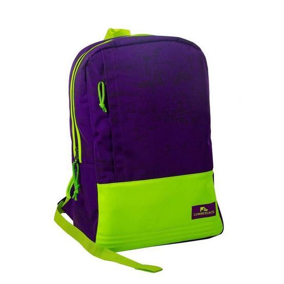 Lumberjack LMÇAN-6418 Kız Çocuk Okul Sırt Çantası Mor Yeşil