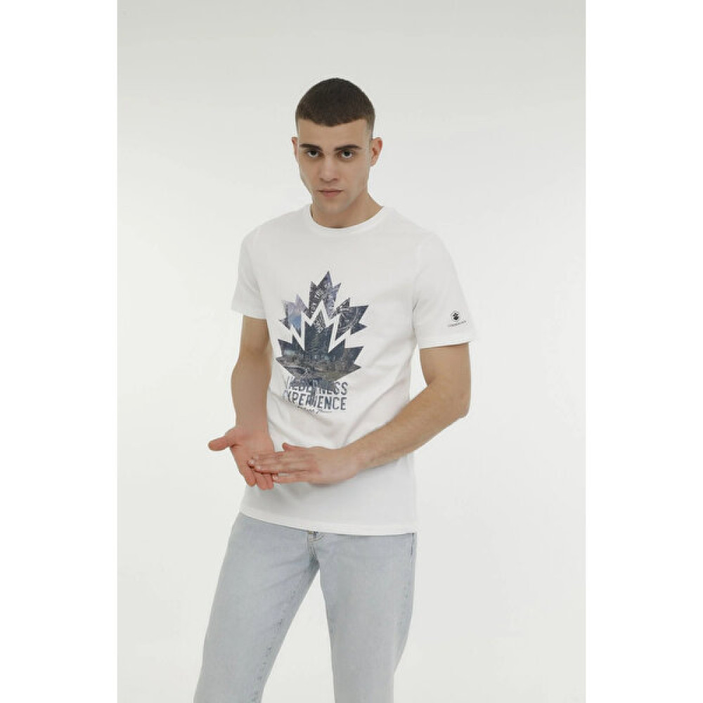Lumberjack New York Erkek Beyaz Bisiklet Yaka Tişört Erkek T-shirt Fiyatı