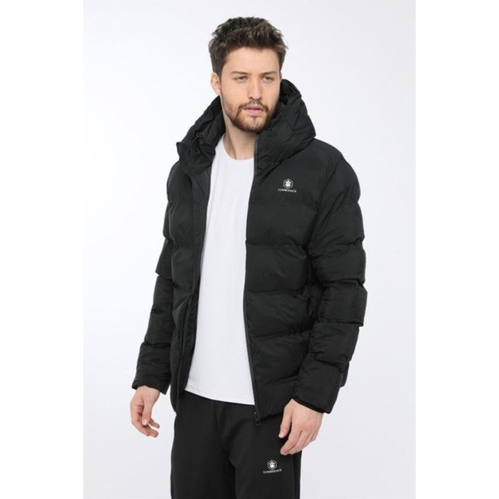Lumberjack Nolan Coat Erkek Şişme Mont Parka Siyah V16 Erkek Mont Fiyatı
