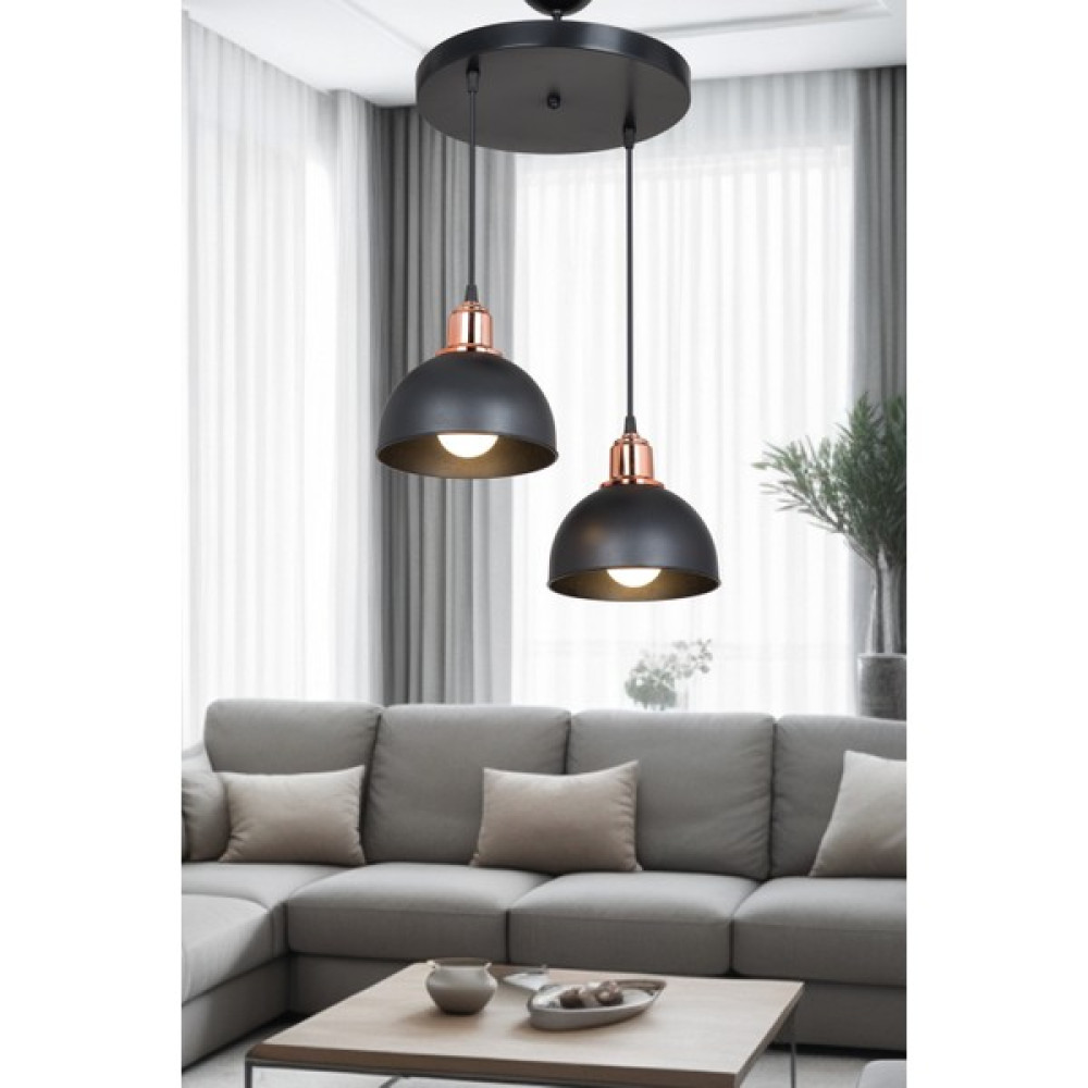 Lumen İstanbul Bella 2'li Siyah Avize Avize Fiyatı