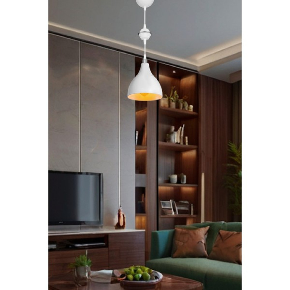 Lumen İstanbul Ronda Küre Sarkıt Beyaz Krom Avize Fiyatı