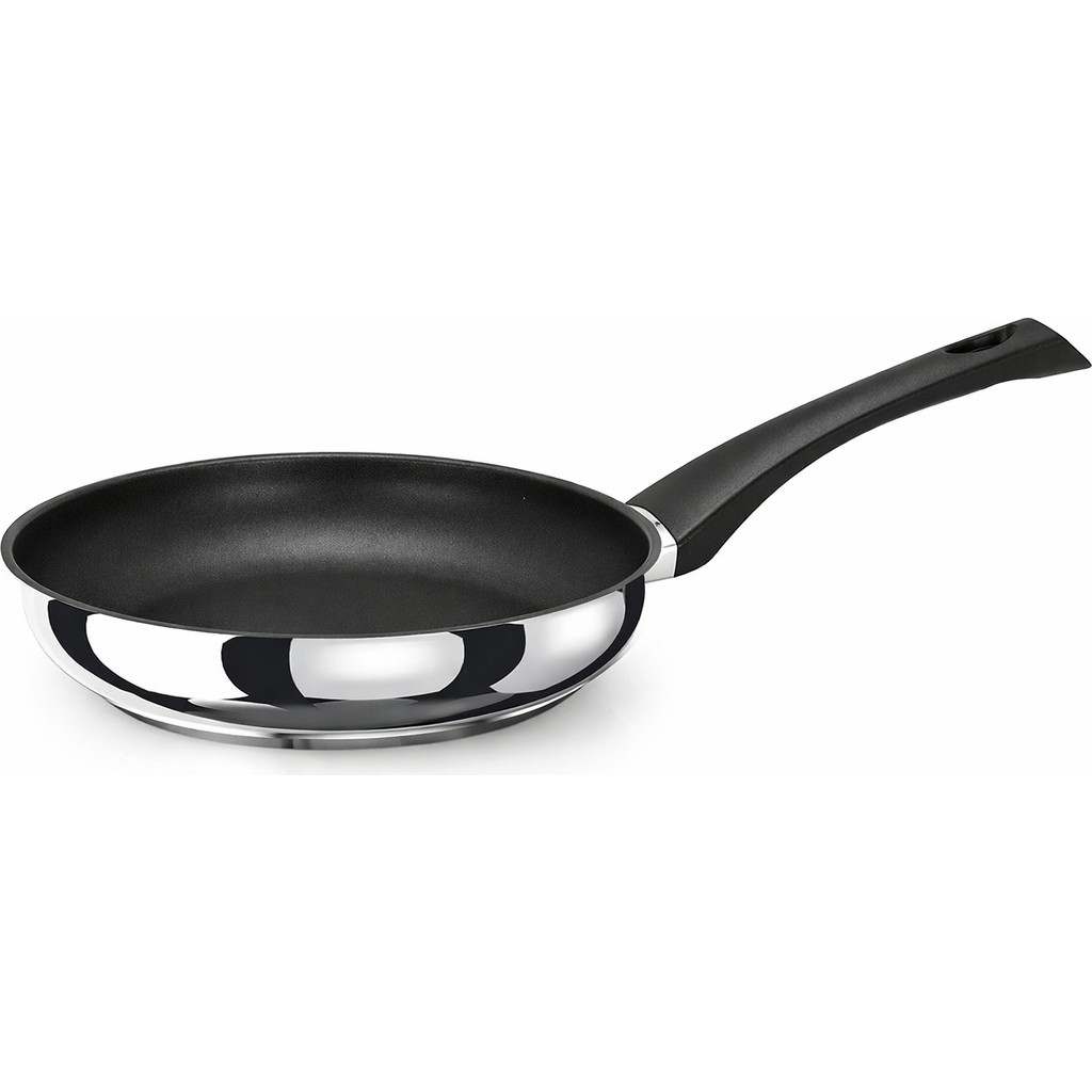 Lumenflon Domos 3ply Indüksiyon 20CM Tava – 3 Katmanlı Paslanmaz Çelik, Italyan Kalitesi - Gümüş Diğer Fiyatı