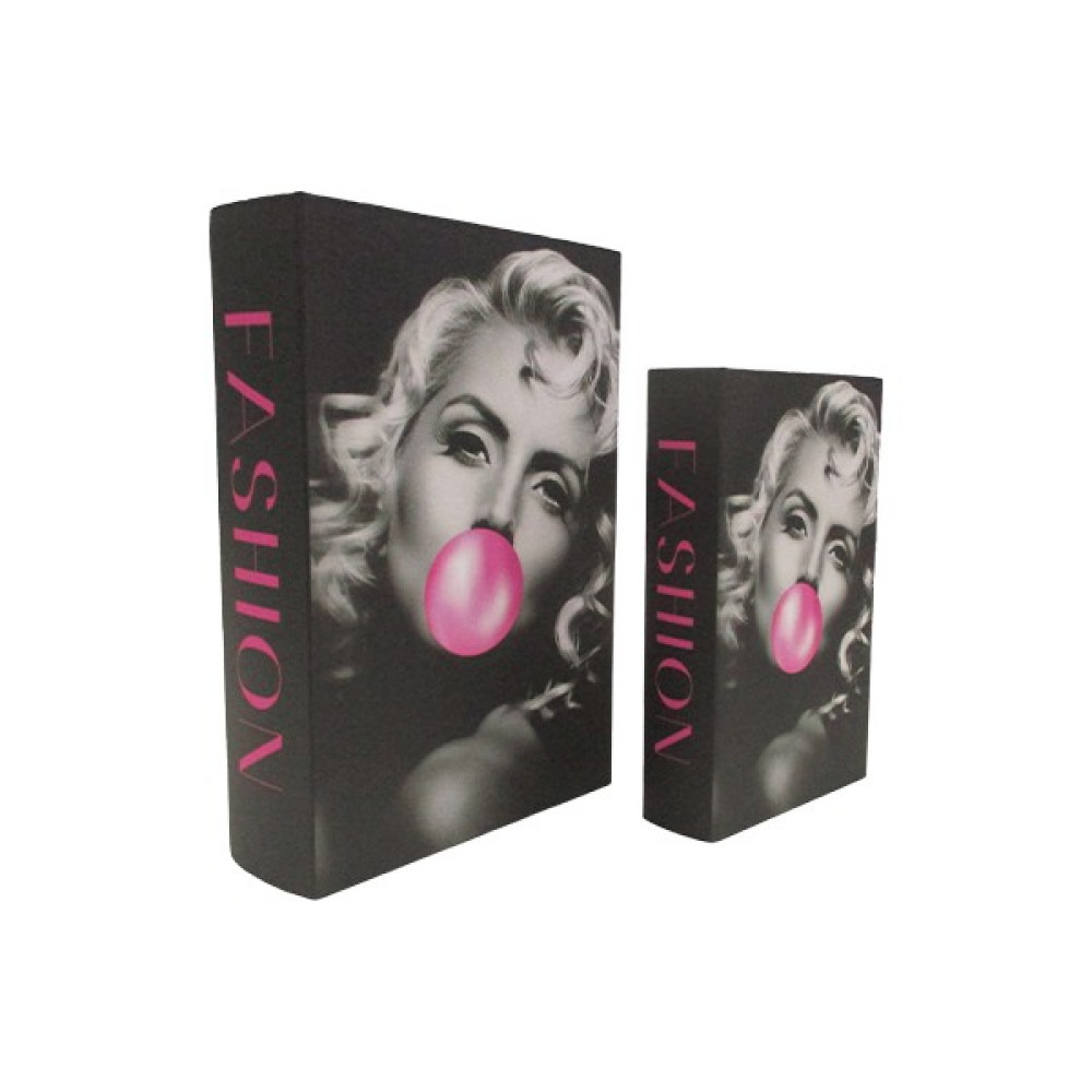 Lumienza Marilyn Monroe Baskılı Dekoratif Kitap AKSH-FB10155 Set - Renkli Eşya Saklama Kutusu Fiyatı