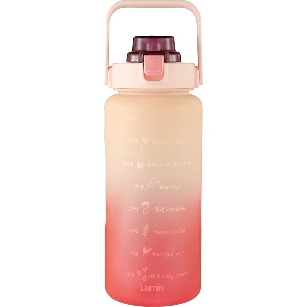 Lumin Su Matarası 2 Litre Motivasyon Matarası Bpa Free Su Şişesi Suluk Water Bottle Diğer Fiyatı