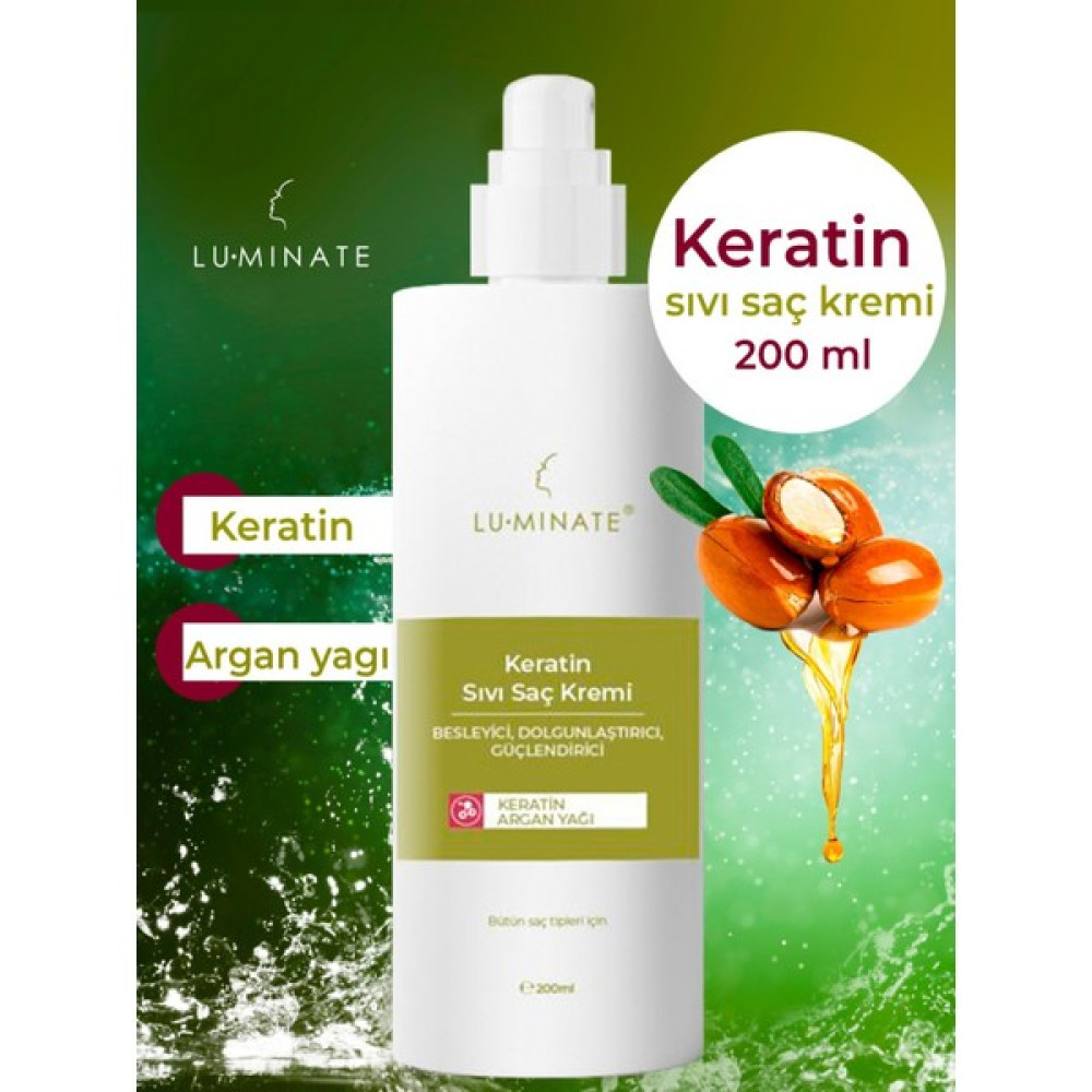 Luminate Saç Kremi Keratin ve Argan Yağı Sıvı Saç Kremi, Besleyici, Düzleştirici, Kolay Tarama Spreyi, Volume-up 200 ml Saç Şekillendirici Sprey Fiyatı