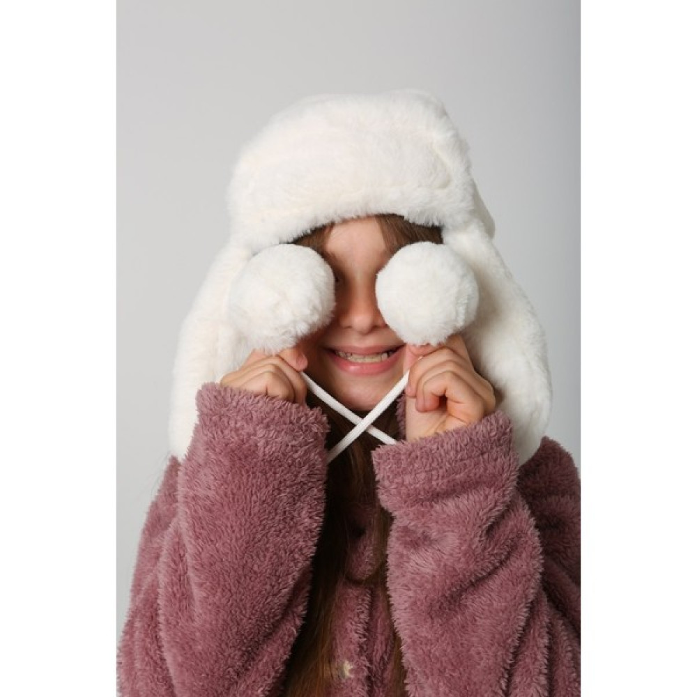 Luminos Butik Kız Çocuk Kürklü Kulaklıklı Peluş Bere Şapka BERE1115 Çocuk Kulaklığı Fiyatı
