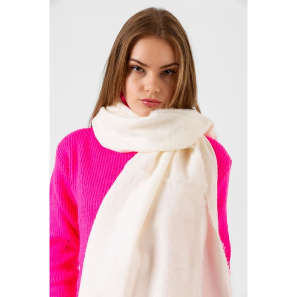 Luminos Butik Unisex Ekru Yumuşak Dokulu Kalın Atkı - Şal 70X180 cm LMNS1206 Kadın Atkısı Fiyatı