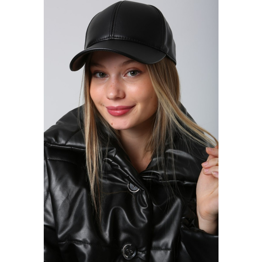 Luminos Butik Unisex Siyah Deri Kep Şapka Spk1104 Şapka Fiyatı
