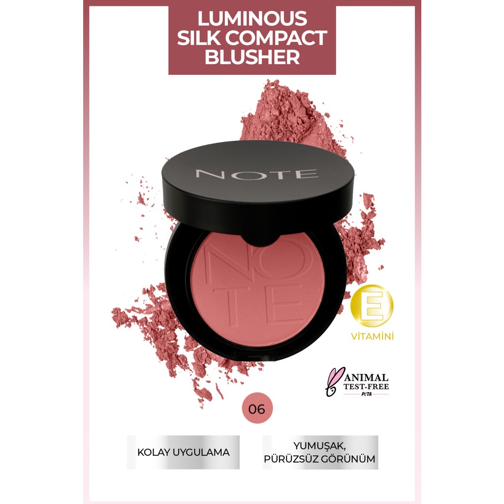 Luminous Silk Compact Blusher Toz Allık - 06 Sandy Pink Allık Fiyatı