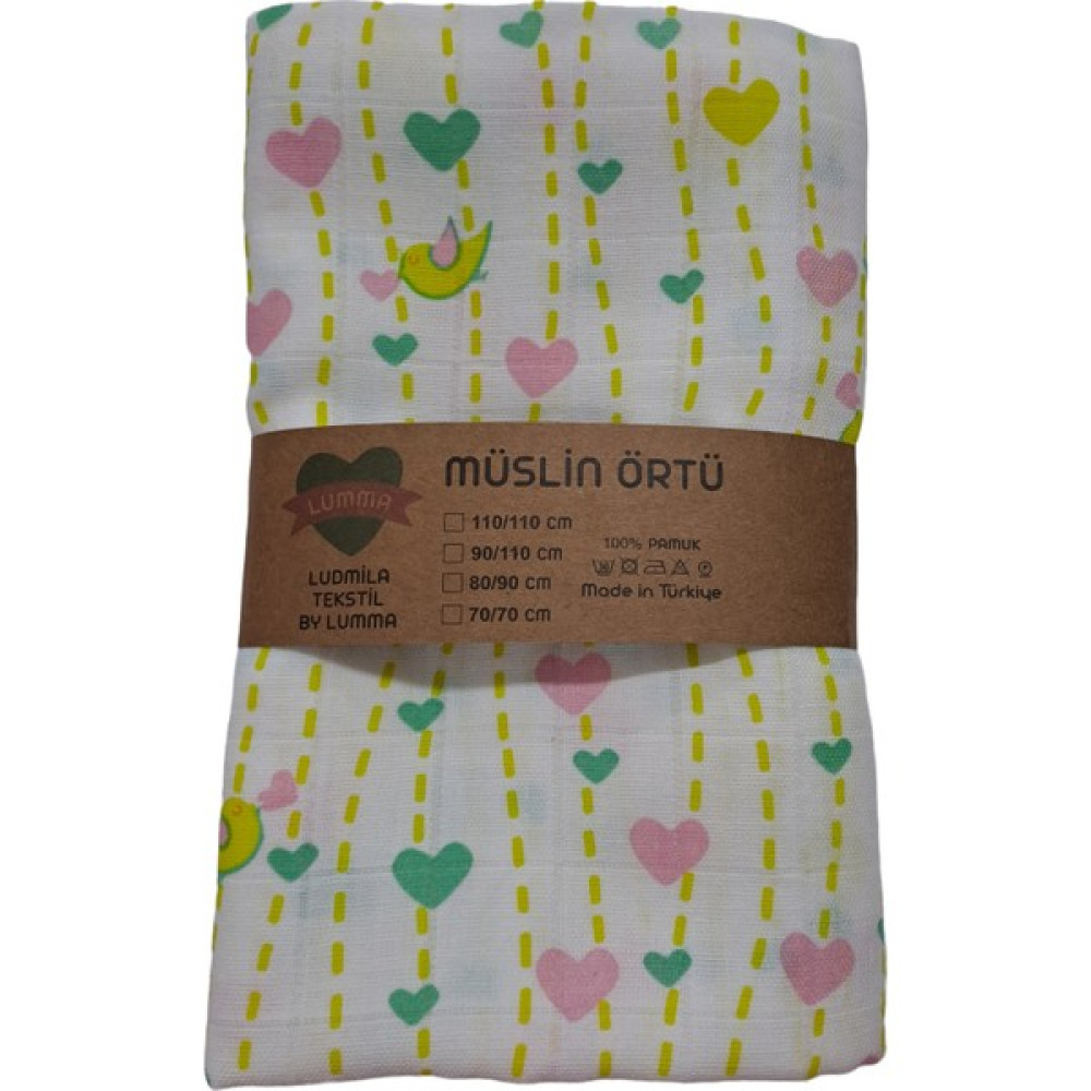 Lumma 100% Yerli Mal Pamuklu Muslin Örtü 80/90 cm - 80 x 90 cm - Antrasit Hamilelik ve Emzirme Fiyatı