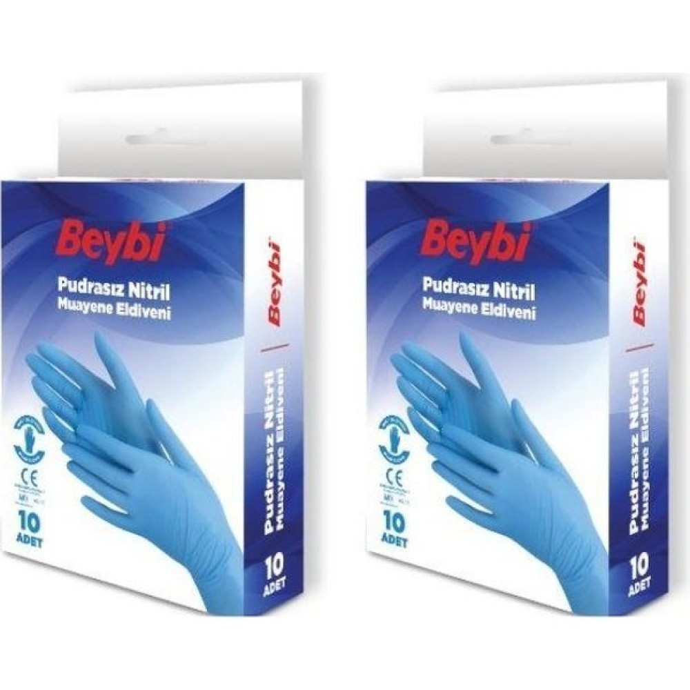 Lummed Beybi - Muayene Eldiveni Nitril Medium 10LU - 2 Paket Diğer Fiyatı
