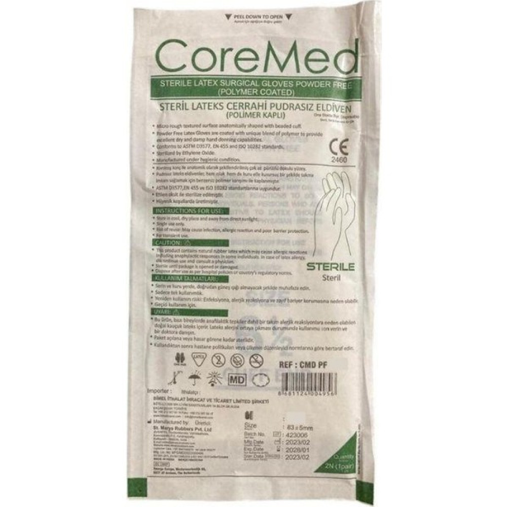 Lummed Coremed - Cerrahi Eldiven Pudralı No:7.5 Diğer Fiyatı