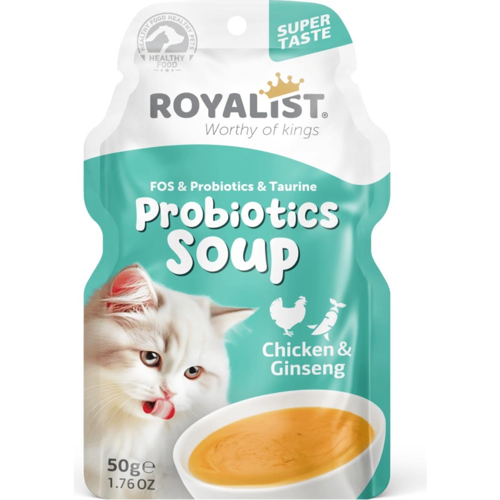Lummed Royalist - Kediler Için Tavuklu ve Ginsengli Cevizli Probiyotik Çorba 50 gr - 1 Diğer Fiyatı