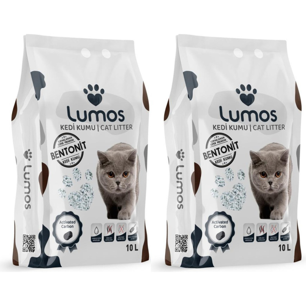 Lumos Aktif Karbonlu Bentonit Kedi Kumu 10 Lt X2 Topaklaşan Koku Kontrolü Sağlayan İnce Taneli Evcil Hayvan Ürünleri Fiyatı