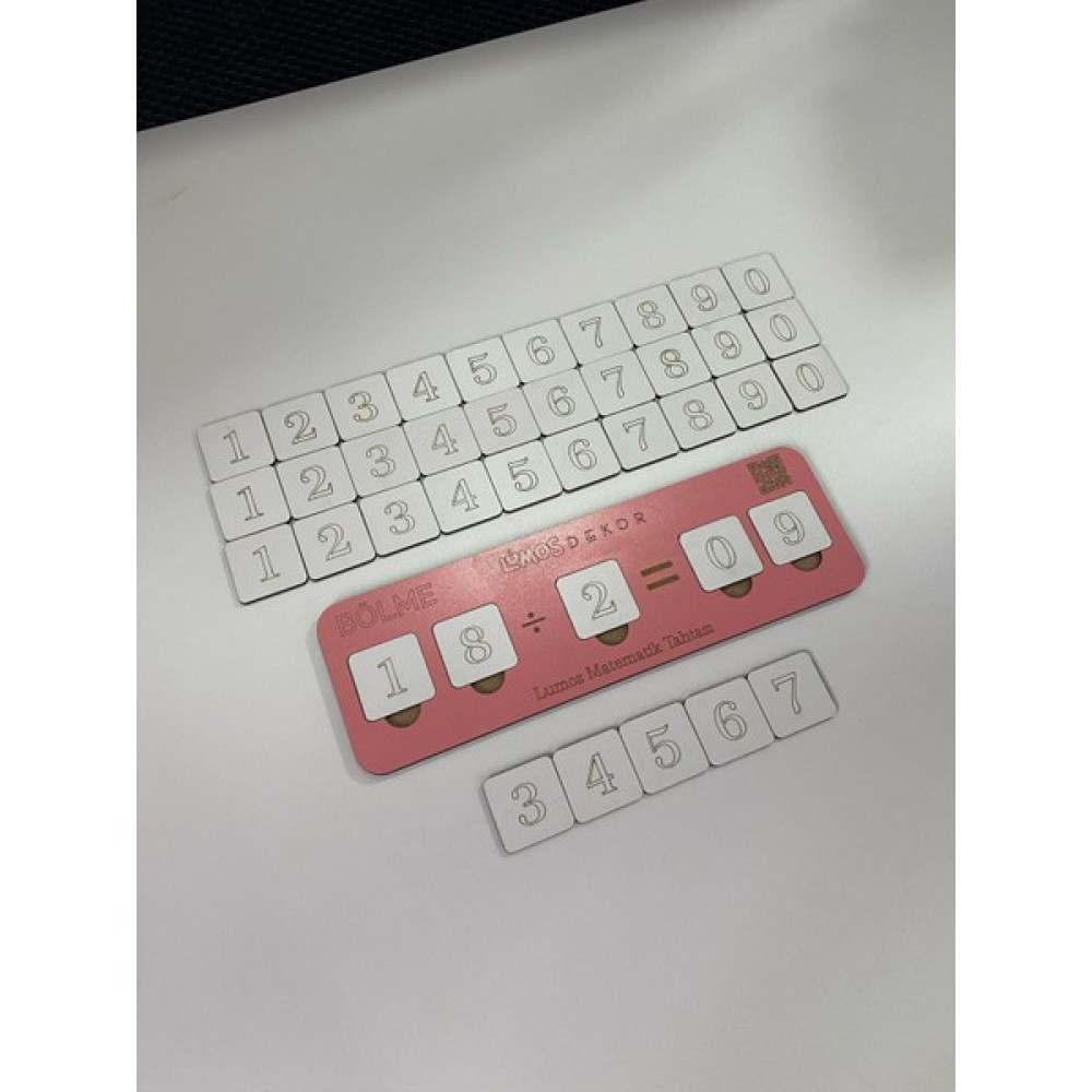 Lumos Dekor Ahşap Bölme Işlemi Bölmeyi Öğreniyorum Puzzle - Açık Pembe Oto Boyaları Fiyatı