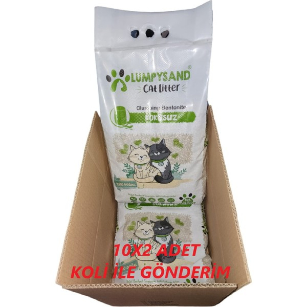 Lumpysand Grey White Kokusuz Ince Kedi Kumu 10 Lt x 2 Adet Evcil Hayvan Ürünleri Fiyatı