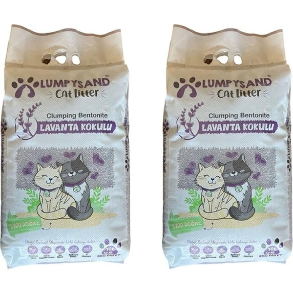 Lumpysand Grey White Lavanta Kokulu Ince Kedi Kumu 10 Lt x 2 Adet Evcil Hayvan Ürünleri Fiyatı