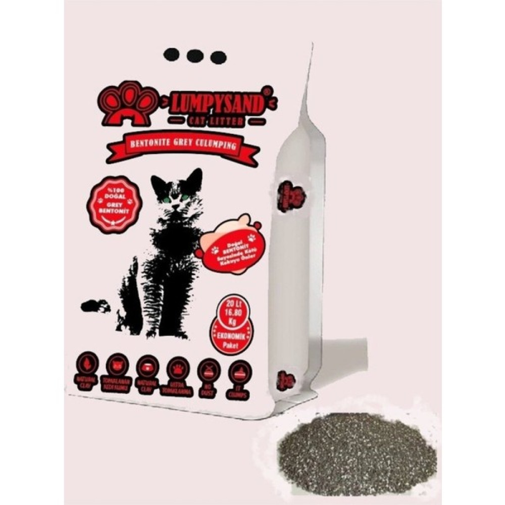 Lumpysand Gri Sodyum Bentonit Kedi Kumu Lavanta Kokulu 20 Lt (16.80 Kg) Ince Taneli Evcil Hayvan Ürünleri Fiyatı