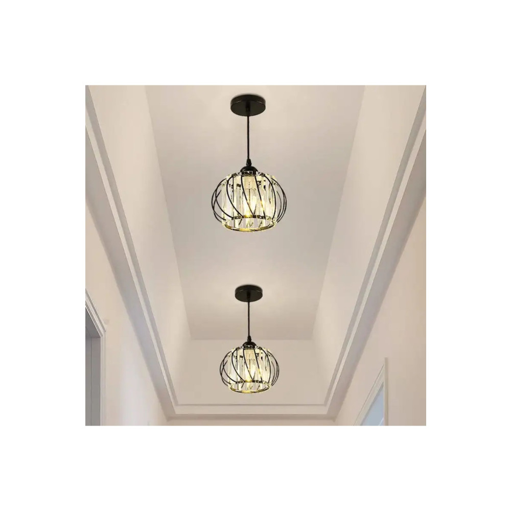 Luna Lighting Lüx Kristal Modern Siyah tekli avize Avize Fiyatı