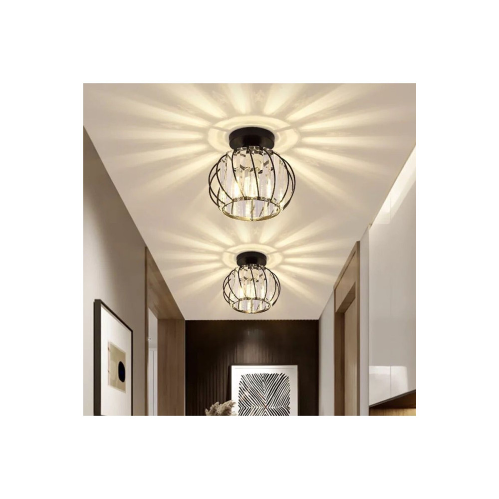 Luna Lighting Luxury Plafonyer Siyah Kristal Taşlı Avize Avize Fiyatı