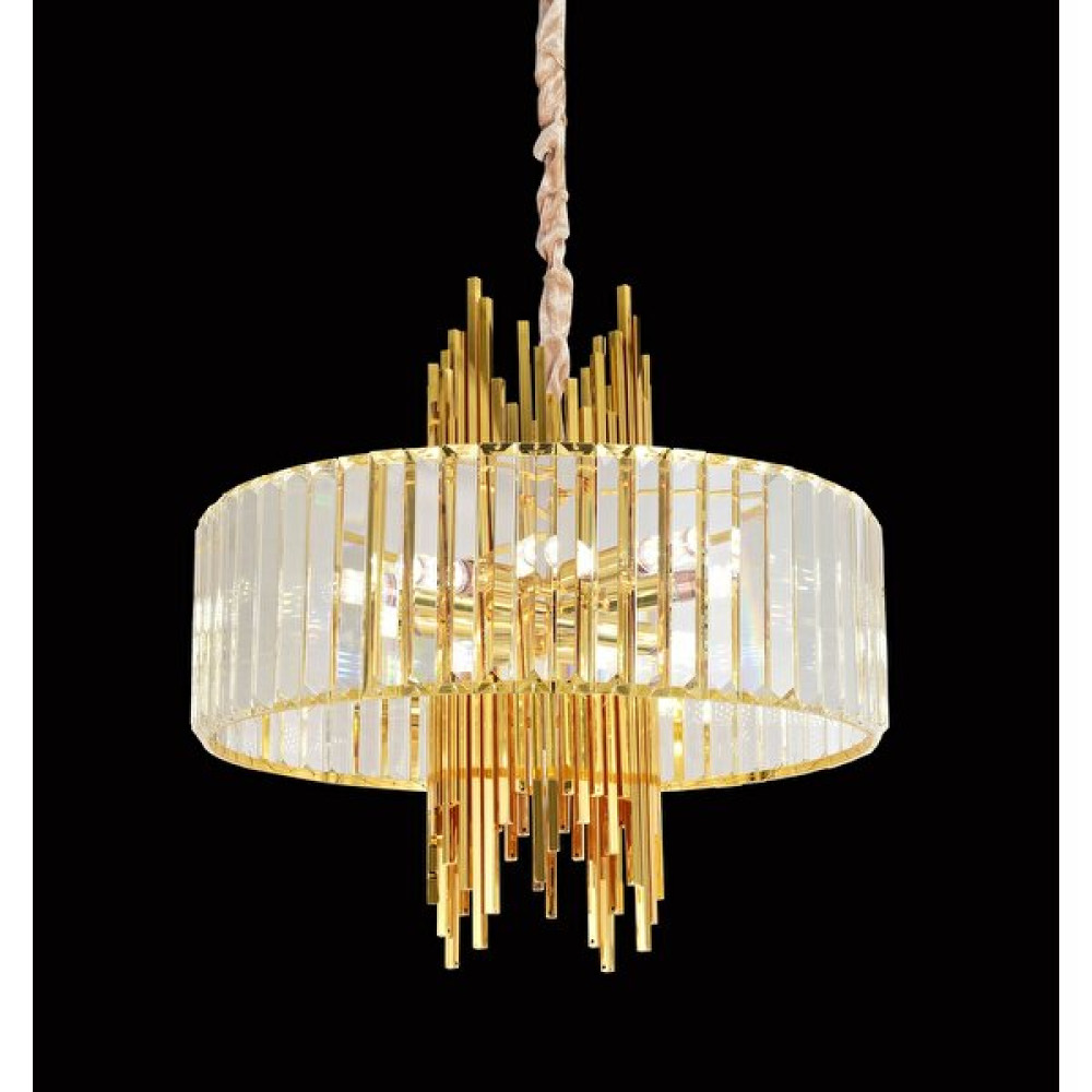 Luna Lighting Modern Luxury Kristal Avize - Sarı - 10'lu Avize Fiyatı