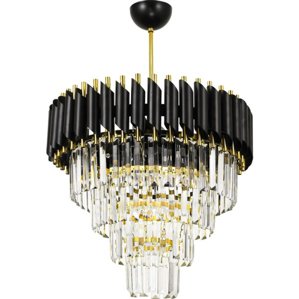 Luna Lighting Siyah Gold 45'lik Kristal Taşlı Lüks Avize - 4'lü Avize Fiyatı