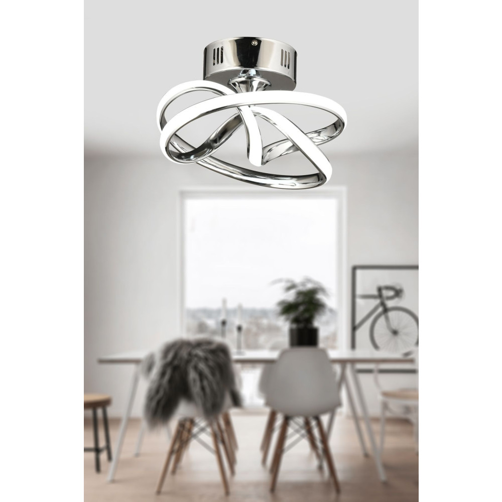 Luna Lighting Vino Riserva Model Krom Kaplama Metal Salon Mutfak Oturma Yatak Odası Modern Led Plafonyer Avize Avize Fiyatı