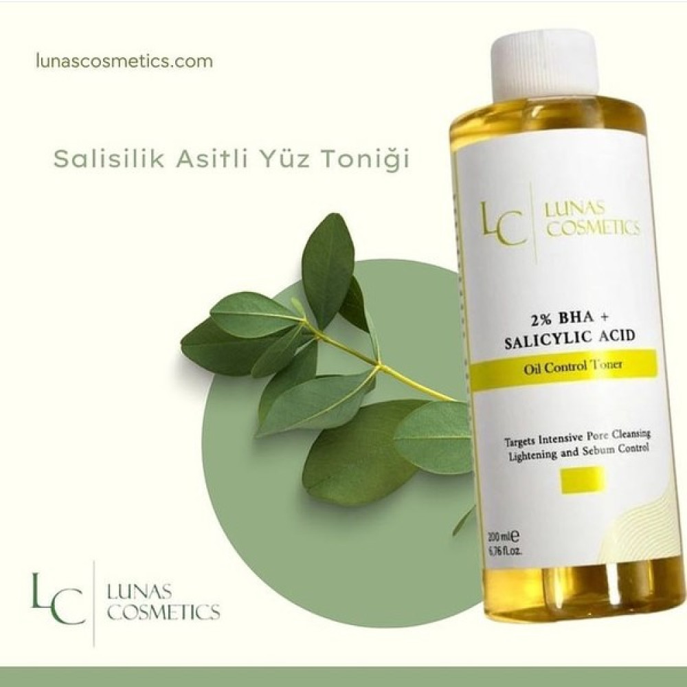 Lunas Cosmetics Salisilik Asitli Yüz Toniği Cilt Temizleme ve Peeling Fiyatı
