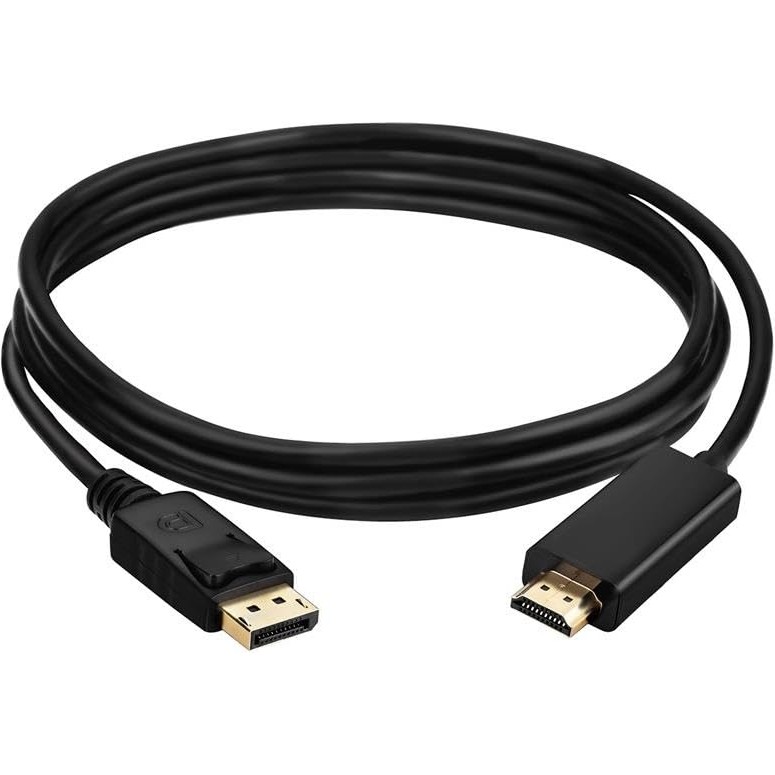 Lunatic 1843 1.8 Metre Displayport To HDMI Çevirici Dönüştürücü Adaptör Kablosu 24 Ayar Altın Kaplama Giriş Uçları Yüksek Kaliteli Bilgisayar Çevirici ve Adaptörü Fiyatı